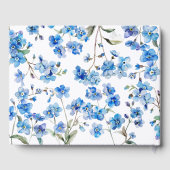 In liefdevolle herinnering kleine blauwe wilde blo gastenboek (Achterkant)