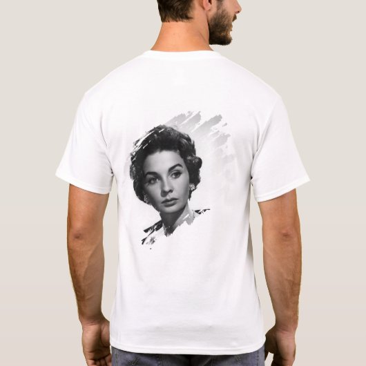 In liefdevolle herinnering | Kruis en engel vleuge T-shirt (Achterkant)