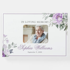 In liefdevolle herinnering Lavendel Bloemen Gastenboek