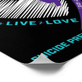 In liefdevolle herinnering Mama Suïcidebewustzijn Poster (Hoek)