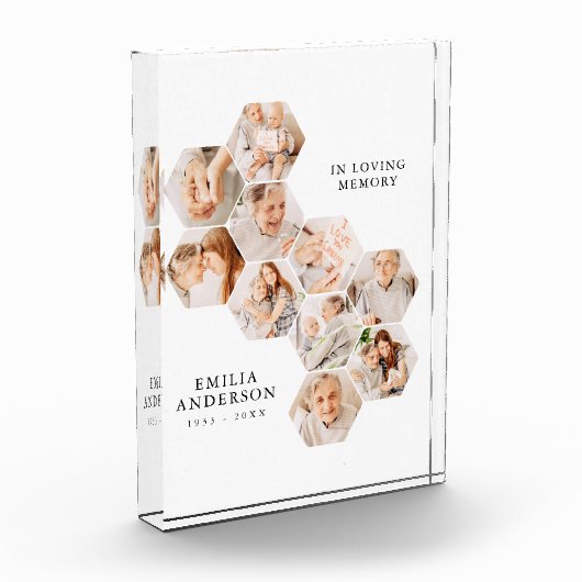 In liefdevolle herinnering Memorial Modern Collage Fotoblokken (Links)
