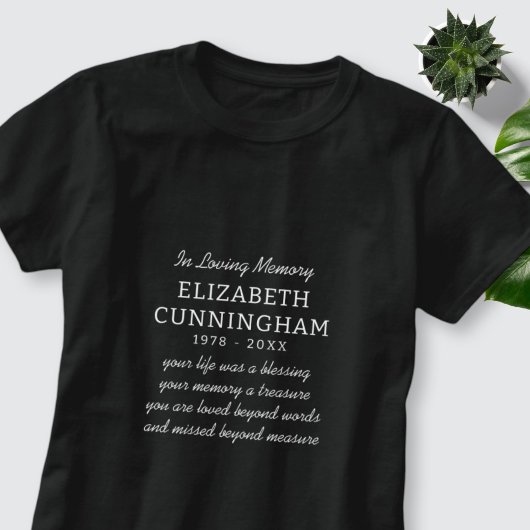 In liefdevolle herinnering Memorial Modern Preppy  T-shirt