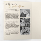 In liefdevolle herinnering Modern 14-foto elegant  Drieluik Programma (Binnenzijde eerst)