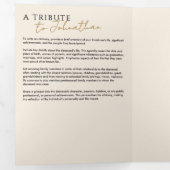 In liefdevolle herinnering Modern 2-foto elegant m Drieluik Programma (Binnenzijde eerst)