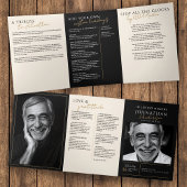 In liefdevolle herinnering Modern 2-foto elegant m Drieluik Programma