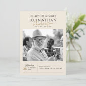 In liefdevolle herinnering Modern 2-foto elegant m Programmakaart (Staand voorkant)