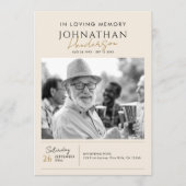 In liefdevolle herinnering Modern 2-foto elegant m Programmakaart (Voorkant)