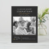 In liefdevolle herinnering Modern 2-foto elegant m Programmakaart (Staand voorkant)