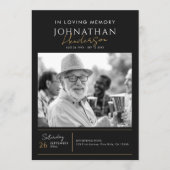 In liefdevolle herinnering Modern 2-foto elegant m Programmakaart (Voorkant)