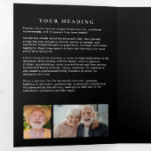 In liefdevolle herinnering Modern 9-foto Memorial Drieluik Programma (Binnenzijde eerst)