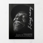 In liefdevolle herinnering Modern Memorial 7-foto  Drieluik Programma (Cover)