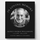 in liefdevolle herinnering moderne eenvoudige foto fotoplaat (Voorkant)