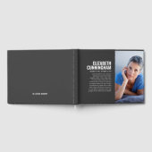 In liefdevolle herinnering Moderne Eenvoudige Foto Gastenboek (Volledig)