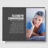 In liefdevolle herinnering Moderne Eenvoudige Foto Gastenboek (Voorkant)