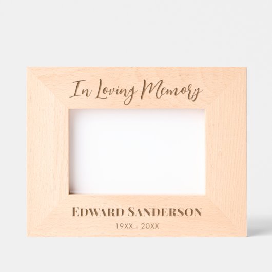 In liefdevolle herinnering moderne kalligrafie gegraveerde lijstjes (Voorkant)