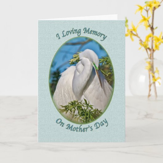 In liefdevolle herinnering Moederdag Kaart (Gele Bloem)