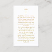 In liefdevolle herinnering Monogram begrafenisgebe Visitekaartje (Achterkant)