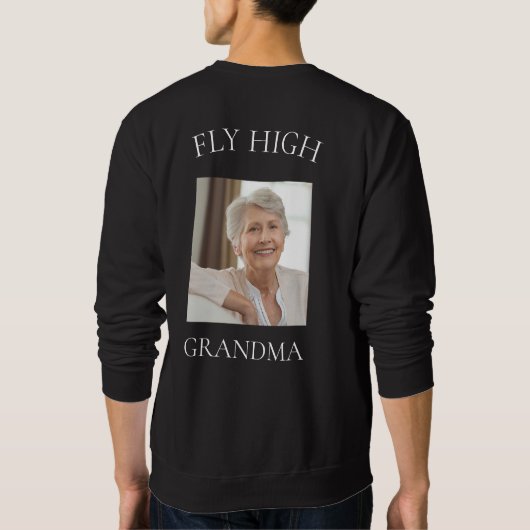 In liefdevolle herinnering oma foto trui (Achterkant)