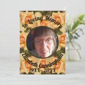 In liefdevolle herinnering Oranje Roos omzoomd fot Kaart (Staand voorkant)