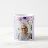 In liefdevolle herinnering Paarse Bloemen Memorial Koffiemok (Center)