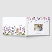 In liefdevolle herinnering Paarse wilde bloemen Gastenboek (Volledig)