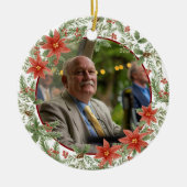 In liefdevolle herinnering papa Afbeelding Red Mem Keramisch Ornament (Voorkant)