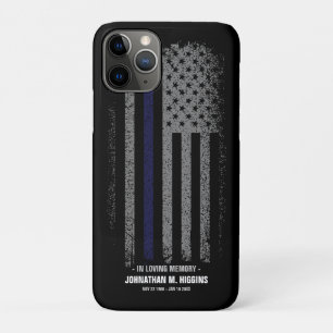 In liefdevolle herinnering Politie Dun Blauwe Lijn Case-Mate iPhone Case