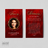 In liefdevolle herinnering Red Roses overlijdensge Kaart