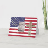 In liefdevolle herinnering Religieuze Gouden Kruis Kaart (Voorkant)