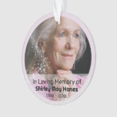 In liefdevolle herinnering Roze Stardust Memorial Ornament (voorkant)