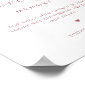 In liefdevolle herinnering, Script Monogram Bourgo Poster (Hoek)