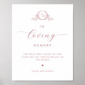 In liefdevolle herinnering, Script Monogram Bourgo Poster (Voorkant)