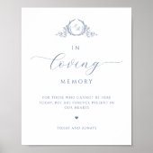 In liefdevolle herinnering, Script Monogram Dusty  Poster (Voorkant)