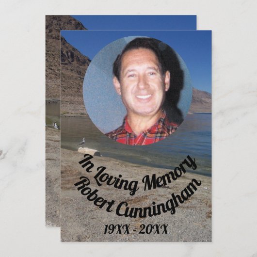 In liefdevolle herinnering Seagull Lake Mountains  Kaart (Voorkant / Achterkant)