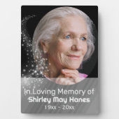 In liefdevolle herinnering Stardust Memorial ovale Fotoplaat (voorkant)