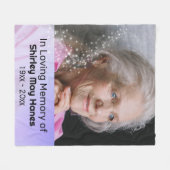 In liefdevolle herinnering Stardust Memorial Photo Fleece Deken (Voorkant (Horizontaal))