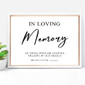 In liefdevolle herinnering Trouwteken Poster