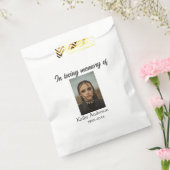 In liefdevolle herinnering van add naam gedenkteke bedankzakje (Gezegeld)