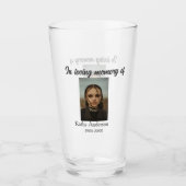 In liefdevolle herinnering van add naam gedenkteke glas (Voorkant)