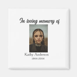 In liefdevolle herinnering van add naam gedenkteke magneet