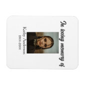 In liefdevolle herinnering van add naam gedenkteke magneet (Horizontaal)