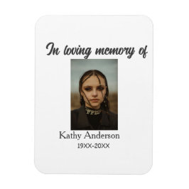 In liefdevolle herinnering van add naam gedenkteke magneet