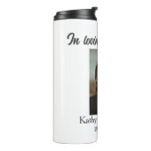 In liefdevolle herinnering van add naam gedenkteke thermosbeker (Gedraaid links)