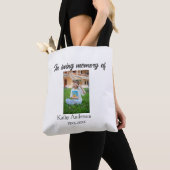 In liefdevolle herinnering van add naam gedenkteke tote bag (Dichtbij)