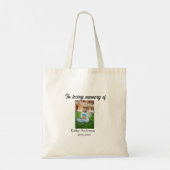 In liefdevolle herinnering van add naam gedenkteke tote bag (Achterkant)