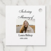 In liefdevolle herinnering van begrafenis houden n bedankjes labels (Achterkant)