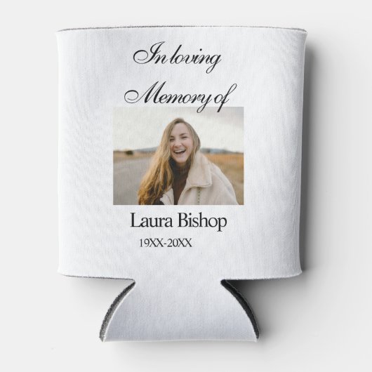 In liefdevolle herinnering van begrafenis houden n blikjeskoeler (Voorkant)