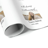 In liefdevolle herinnering van begrafenis houden n cadeaupapier (Rol Hoek)