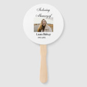 In liefdevolle herinnering van begrafenis houden n handwaaier (Voorkant)