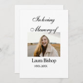 In liefdevolle herinnering van begrafenis houden n kaart (Voorkant / Achterkant)